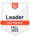 G2 Leader Mid Market Fall 2022